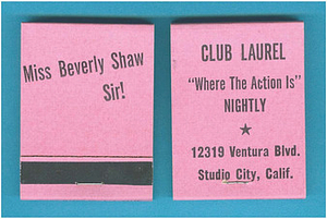 Club Laurel Matchbox