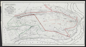 Plan of Mount Tom and Mount Nonotuck: showing area suitable for a state reservation