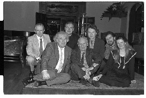 Seamus Heaney with Paul Brady, Arty McGlynn, Terence "T.P." Flanagan and Tommy Sands