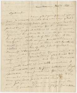 Benjamin Silliman letter to Edward Hitchcock, 1825 February 2