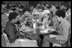 Photographs of students in Valentine Hall, 1973 January