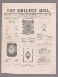 The college dial, 1847 fall term