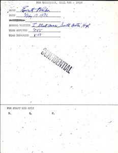 Citywide Coordinating Council daily monitoring report for South Boston High School's L Street Annex by Everett Blake, 1976 May 17