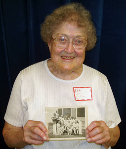 Edna Dolber at the Waltham Mass. Memories Road Show