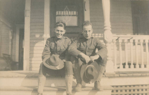 Father and friend back from WWI