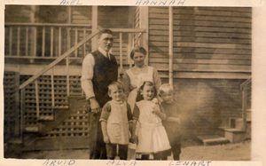 The Goranson family - first Sunday in the USA