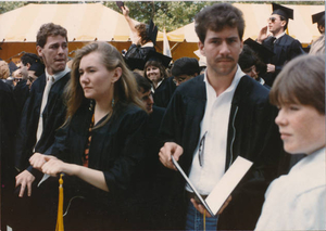 Graduation 1986--waiting to start