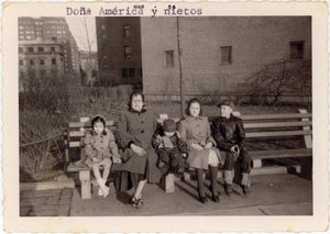 Grandmother Matos de Ortiz with siblings & cousin Ortiz