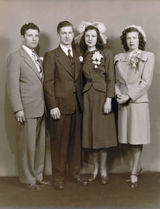 Mary Baker and Frank J. Baker wedding photo