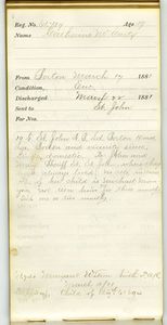 Tewksbury Almshouse Intake Record: Wilson, Margaret