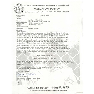 Letter, April 5, 1975.