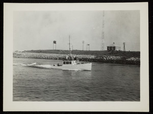 Motorboat on the Cape Cod Canal