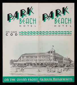 Park Beach Hotel pamphlet