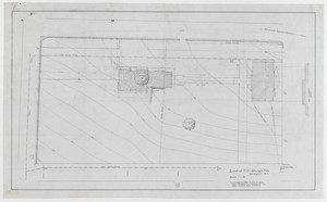 Topographical plot plan by J. P. Cotton, 1 inch scale, residence of F. K. Sturgis, "Faxon Lodge", Newport, R.I.