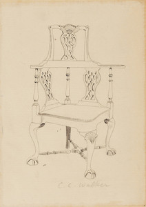 Chippendale-style Corner Chair