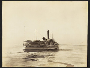 Vineyard Nantucket steamer in pack ice