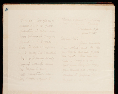 Thomas Lincoln Casey Letterbook (1888-1895), Thomas Lincoln Casey to [illegible], June 11, 1889