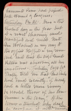 Thomas Lincoln Casey Notebook, November 1889-January 1890, 55, Sacramento River had