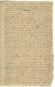 Paul Revere's deposition, fair copy, circa 1775