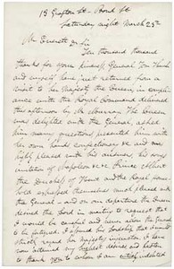 Letter from P. T. Barnum to Edward Everett, 23 March 1844