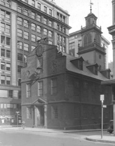 "Old State House, Washington St. end"