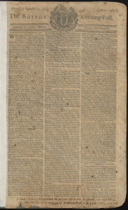 The Boston Evening-Post, 23 September 1765