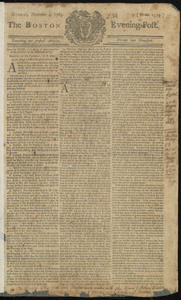 The Boston Evening-Post, 4 November 1765