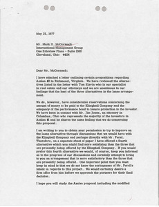 Letter from John L. Macklin to Mark H. McCormack