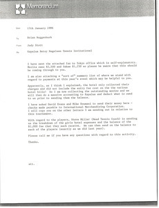 Memorandum from Barbara Kernc to Brian Roggenburk