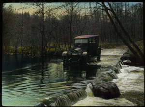 Ford - cement - Conn. (automobile fording a stream)