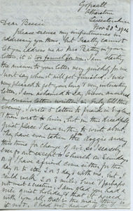 Letter from Elizabeth Battey to Elizabeth E. McCulloch