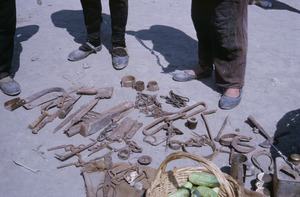 Blacksmith's goods at Ohrid market