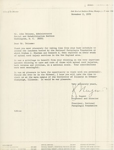 Letter from Timothy J. Nugent to John D. Twiname