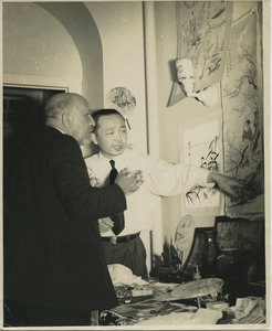 W. E. B. Du Bois with a Chinese merchant in New York