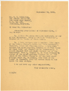 Letter from W. E. B. Du Bois to The Modern Quarterly