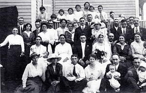 Dulong wedding party, August 1917