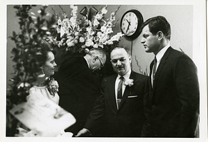 Ruth Santos, Charles Santos Jr. and Edward M. Kennedy at Swearing-in Ceremony