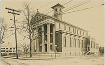 No Title [on reverse "This is the Church of "Our Lady" at Newton Upper Falls, Mass.]