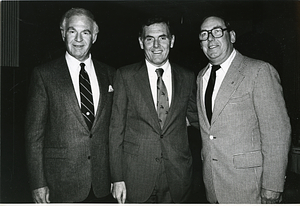 Mayor Raymond L. Flynn with two unidentified men
