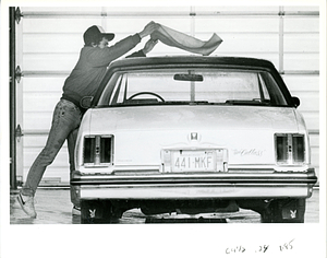 Bob Mendonsa at St. Hilarie's Car Wash