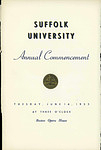 1955 Suffolk University commencement program (all schools)