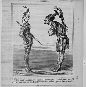 - Eh! bien, mon brave anglais, vous qui aimez tant à voyager..... il faut avouer que cette fois vous avez pourtant bien du mal à vous mettre en route pour le Danemarck!...