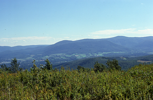 Color image of Mt. Greylock massif from Taconic Ridge north of Petersburg Pass. False Color Infrared/True Color Project.