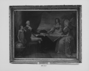 Engraving, "The Washington Family"
