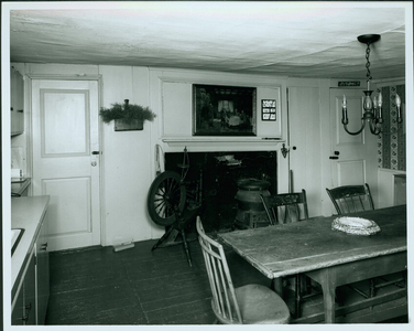 Interior view of the Thatcher House, kitchen, Yarmouthport, Mass., undated
