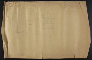 Unfinished floor plan, townhouse of Charles S. Hamlin, 2 Raleigh Street, Boston, Mass., undated