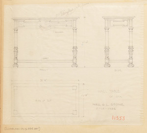 "Hall Table of Oak"