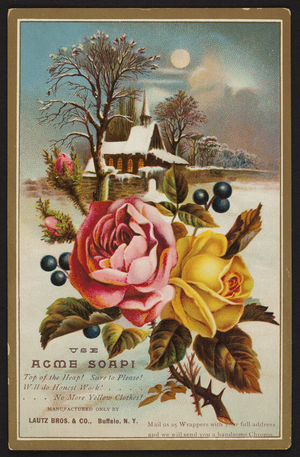 Trade card for Acme Soap, Lautz Bros.& Co., Buffalo, New York, undated