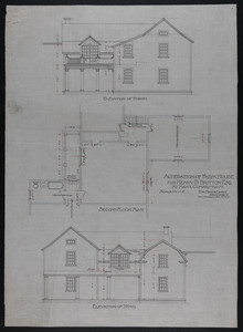 Set of architectural drawings of the Henry Britton Farmhouse, Kent, Conn., undated