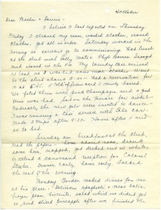 Letter from Mary W. Lauman to Frances and Sancie Lauman